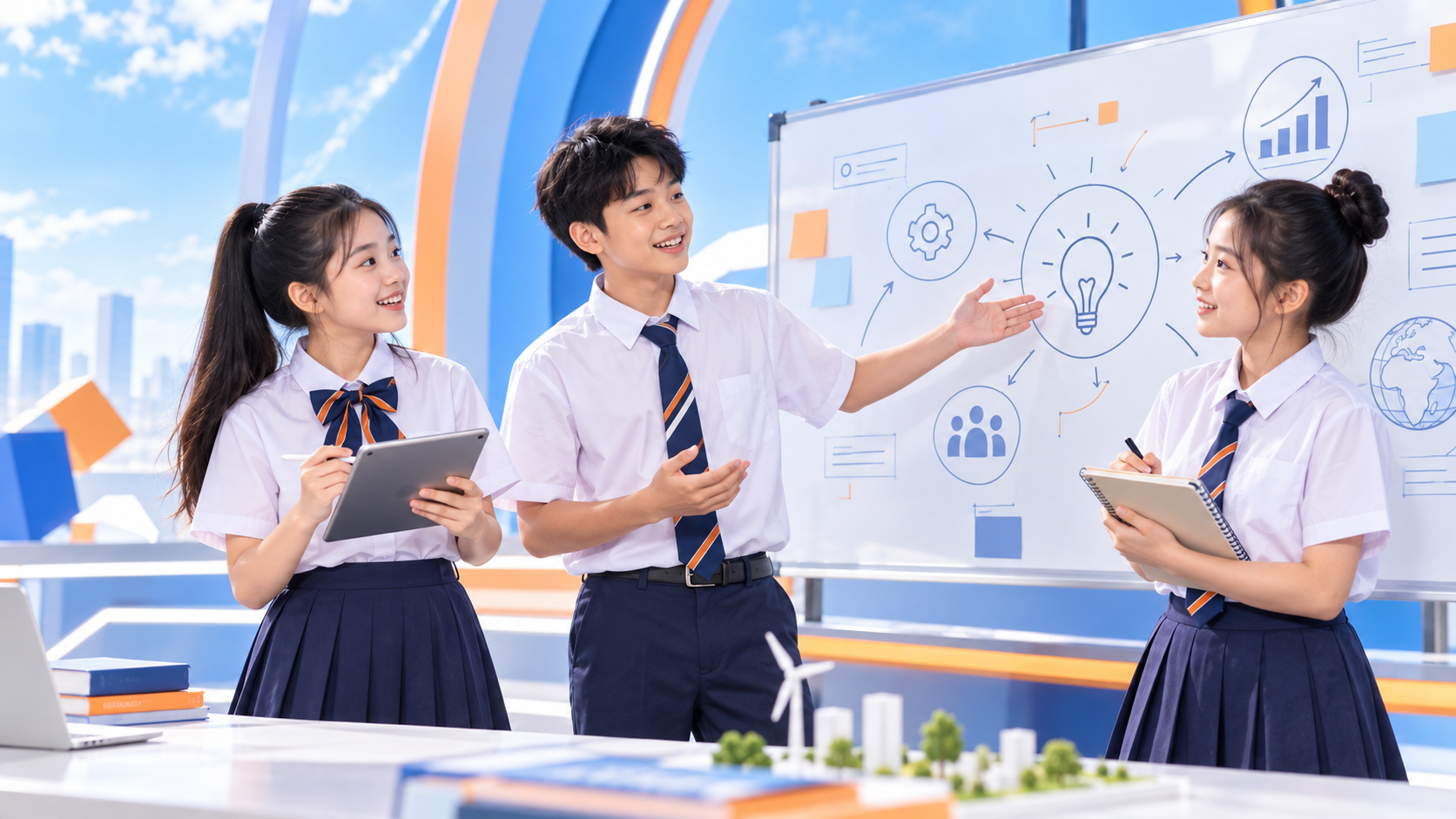 Thí sinh chinh phục thử thách học thuật